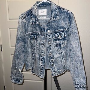 Distressed Jean Jacket size Small.
